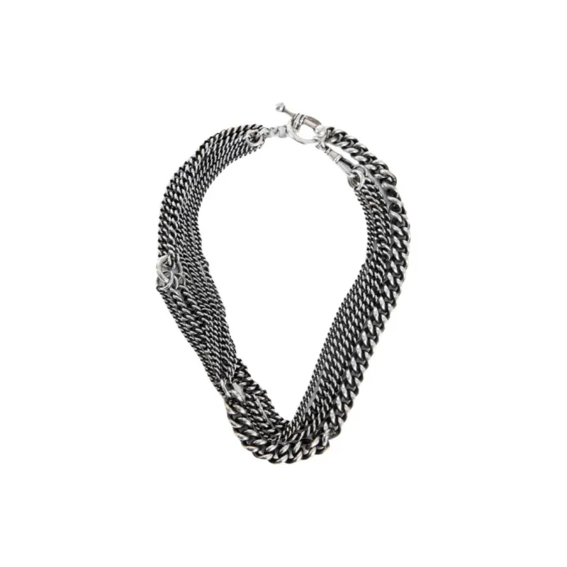 Ann Demeulemeester 925 Sterling Silver Necklaces Unisex Silver-0