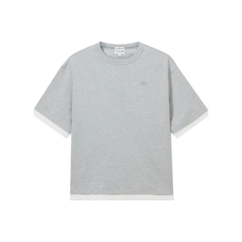 LACOSTE T-Shirt Unisex Silver Gray-0