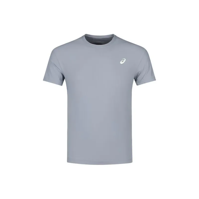 Asics Sheet Rock T Shirts Men Gray-0