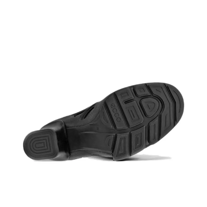 Ecco Biom C Chunky Heel High Heels Women's Black-3