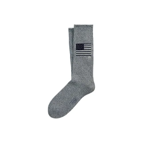 Polo Ralph Lauren SS25 Mid Calf Socks Men's Blue