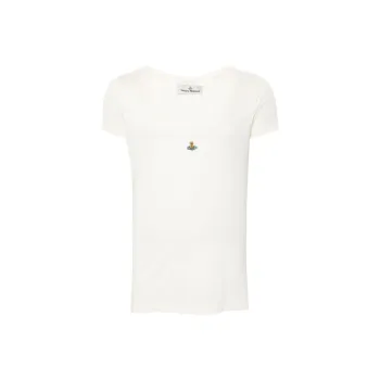 Vivienne Westwood Orb Embroidered Crewneck T Shirt