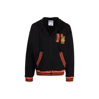 MOSCHINO Embroidered Toy bear Patch Cardigan