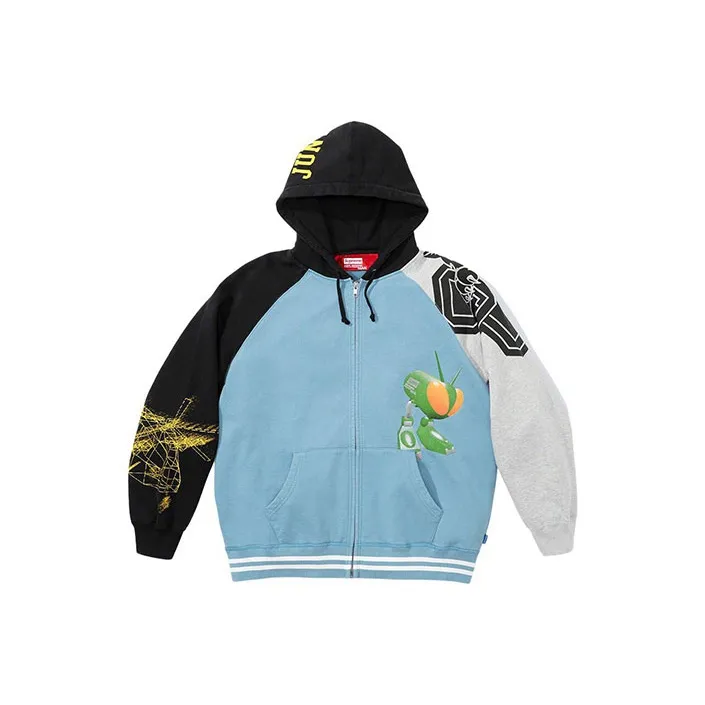 Supreme Junya Watanabe Cdg Man Zip Up Hooded Sweatshirt-4