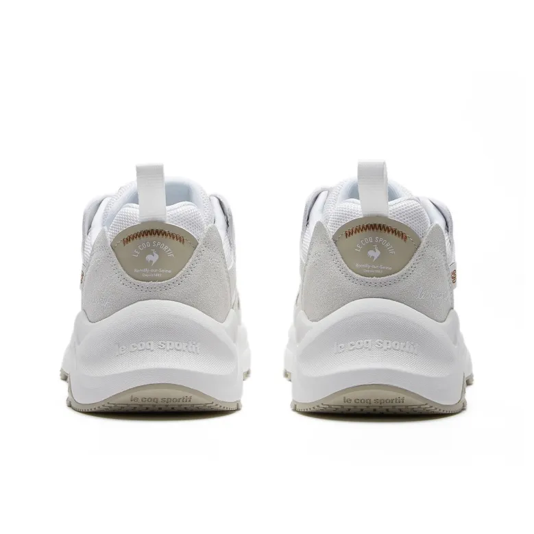 Le Coq Sportif LCS R990 Breathable Low Top Chunky Sneakers Unisex White Khaki-3