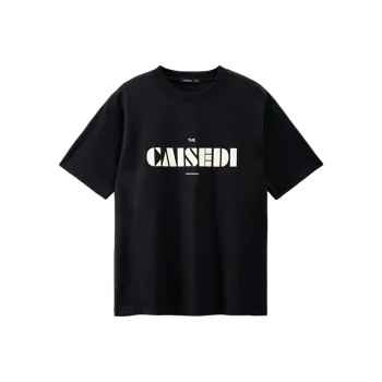 CAISEDI T Shirts Men Black