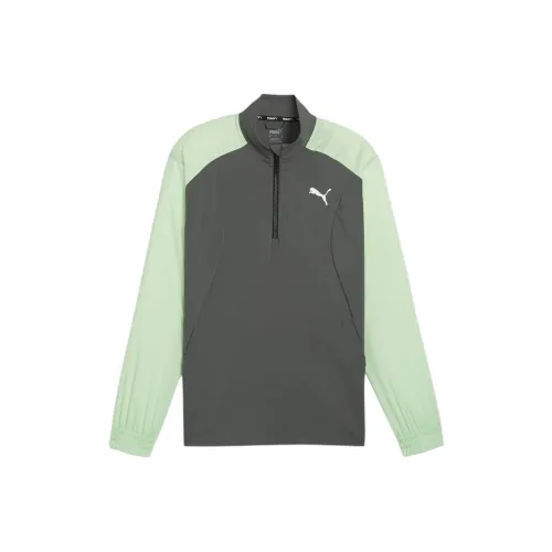 PUMA Fit Woven Men's Quarter Zip Sweater