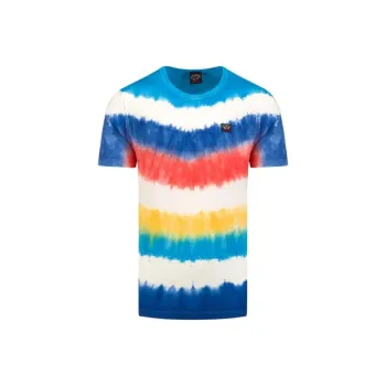 Paul & Shark Tie dye Print Cotton T shirt