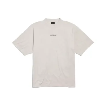 Balenciaga New Balenciaga Back T Shirt Medium Fit In Off White T Shirt Regular Fit Unisex Gray White