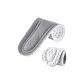 White with Gray[1 Pack]Squashy and Bouncy Feeling | Antibacterial Odor-Resistant
