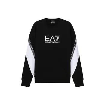 EMPORIO ARMANI EA7 Sweatshirt Men's Black White