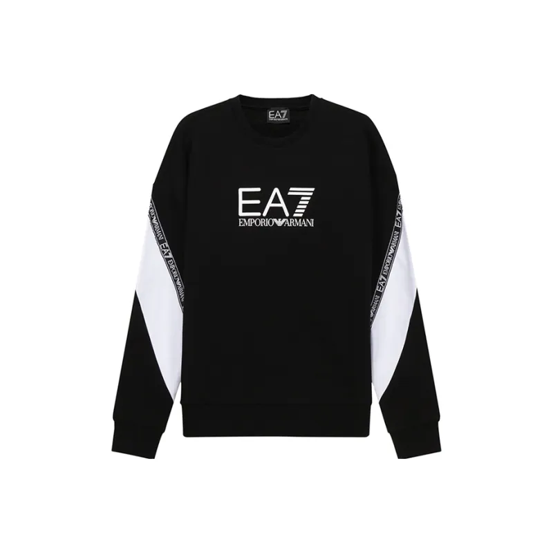 EMPORIO ARMANI EA7 Sweatshirt Men's Black White-0