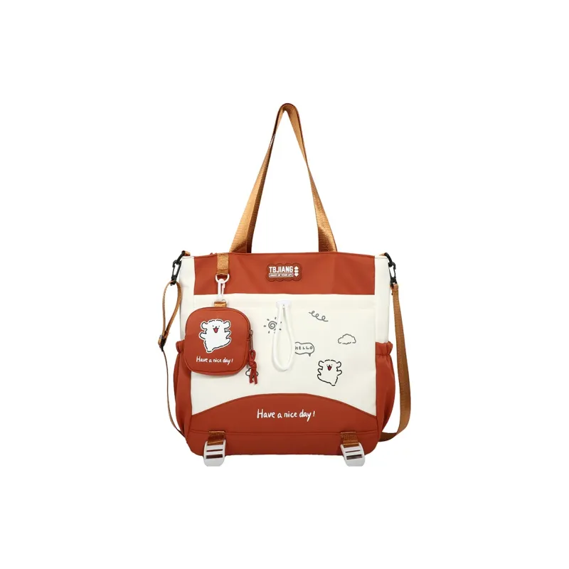 Deli Bear Oxford Tote Bag Shoulder Bag Women's Multicolor-10