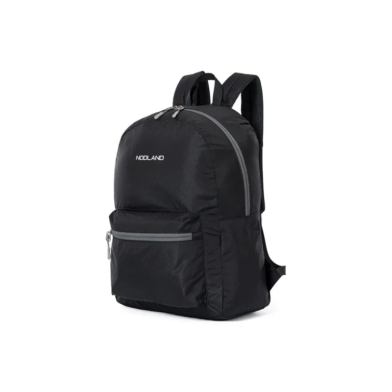 Sharkborough Nylon Backpack Regular Unisex Black/White/Orange-1