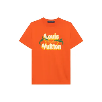 LOUIS VUITTON Short Sleeved Cotton Crewneck
