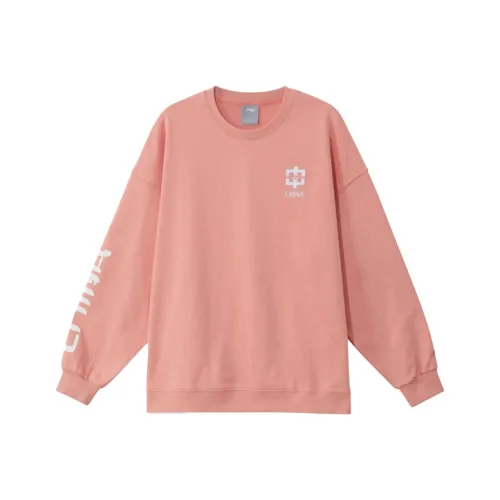 LiNing Sports Life Collection Sweatshirt Unisex Orange Pink