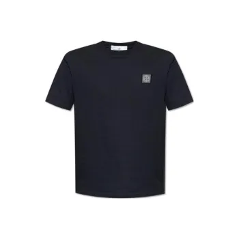 STONE ISLAND Logo Patch Crewneck T Shirt