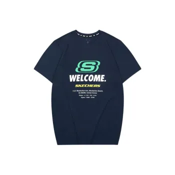 Skechers T Shirt Unisex Navy Blue