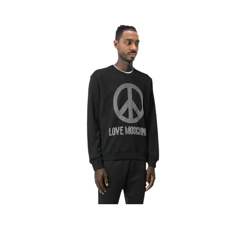 LOVE MOSCHINO Sweatshirts Men Black-0