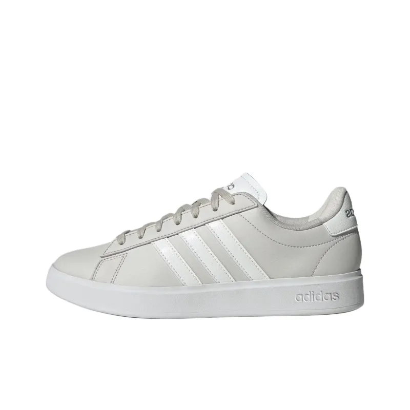 Adidas GRAND COURT 2.0 Anti Slip Wear Resistant Low Top Skateboard Shoes Women's Gray White-0