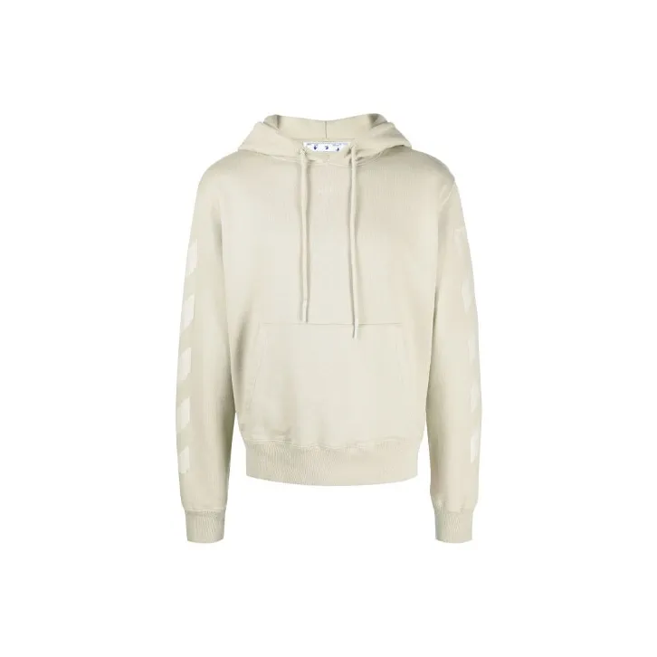 OFF-WHITE FW21 Sweatshirts Men Light Green-0
