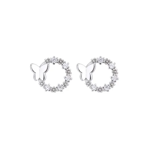 Universe Search S925 Silver Stud Earrings Women's