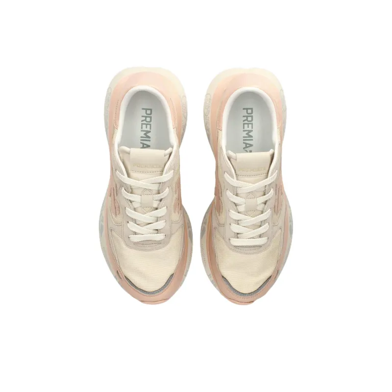 PREMIATA Lauryn Low Top Casual Shoes Women's Pink-4