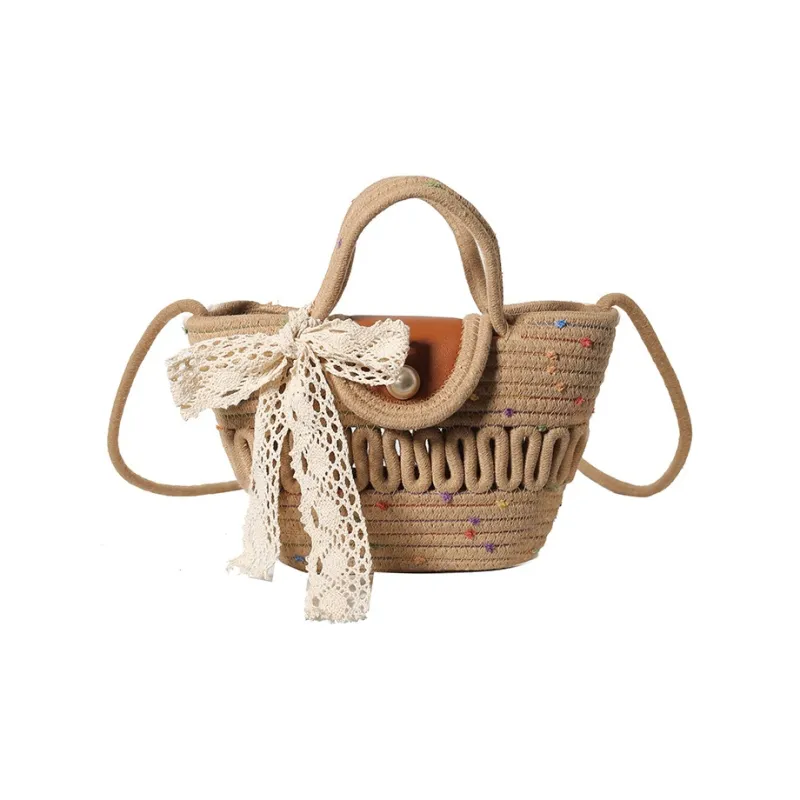S.REPHEN Woven Shoulder Bag Women's White/Khaki-4