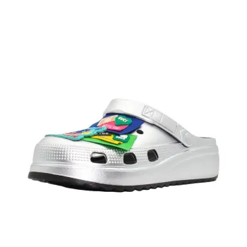 MESUCA Clogs Unisex Full Silver