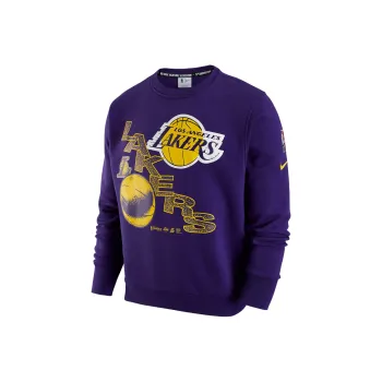 Nike Los Angeles Lakers City Edition Team Fleece Crewneck