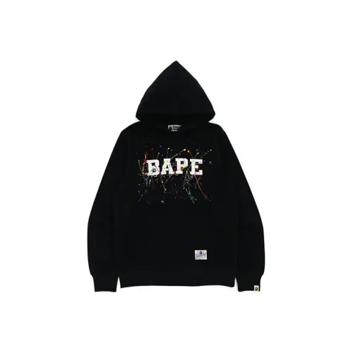 A BATHING APE Paint Splatter Pullover Hoodie