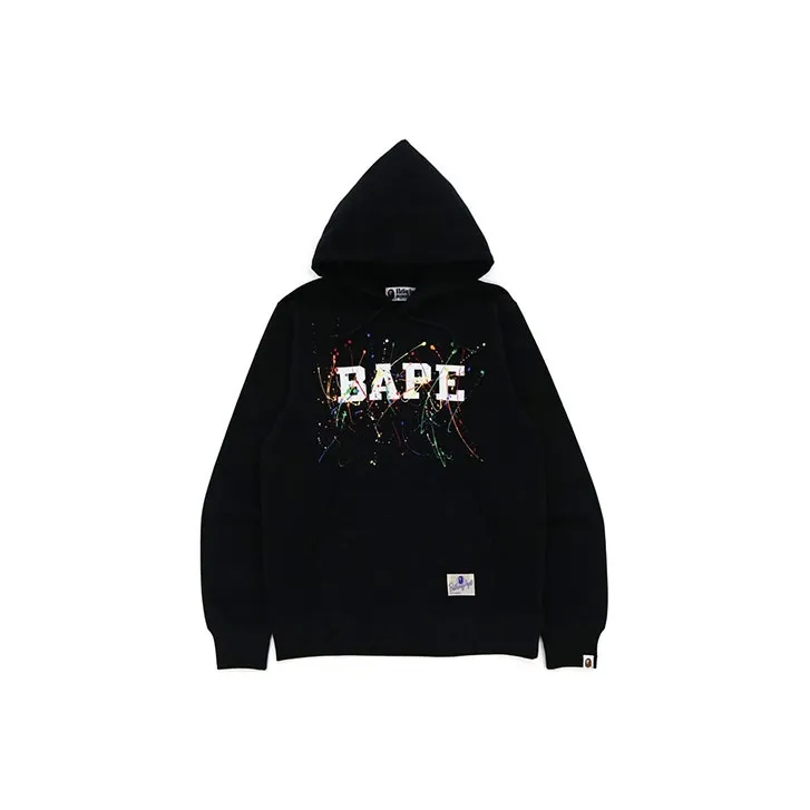 Bape Paint Splatter Pullover Hoodie-0