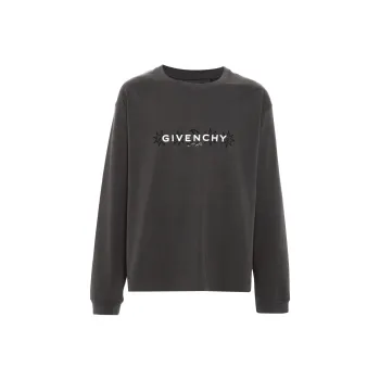 Givenchy Logo Printed Long Sleeved T Shirt