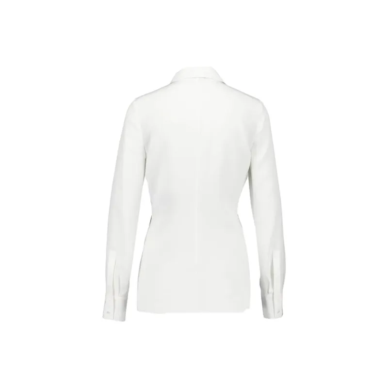 TOM FORD Straight Hem Satin Shirt-1