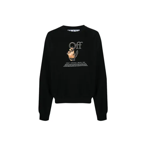 OFF WHITE Caravaggio Hands Off Logo Crewneck