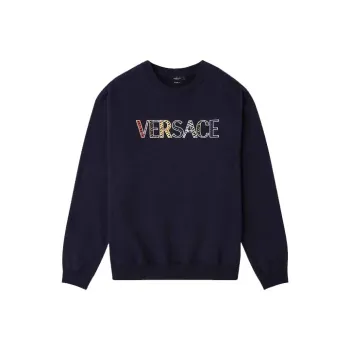 VERSACE Embroidered Monogram Sweatshirt