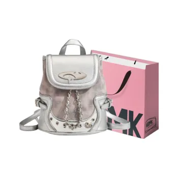 NOMK PU Handbag Backpack Regular Women's Dusty Pink/Classic Black