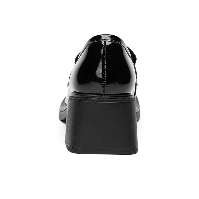 EXULL Q Loafers 5.5CM Women's Black-3