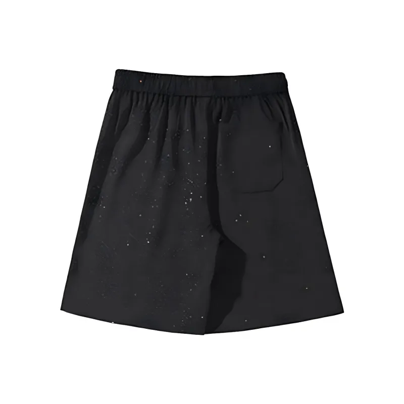 TELENT Casual Shorts Unisex Black[Ice Silk]-1