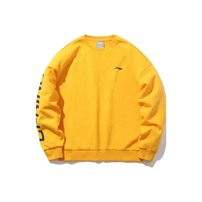 LiNing Sweatshirt Unisex Olive Yellow-0