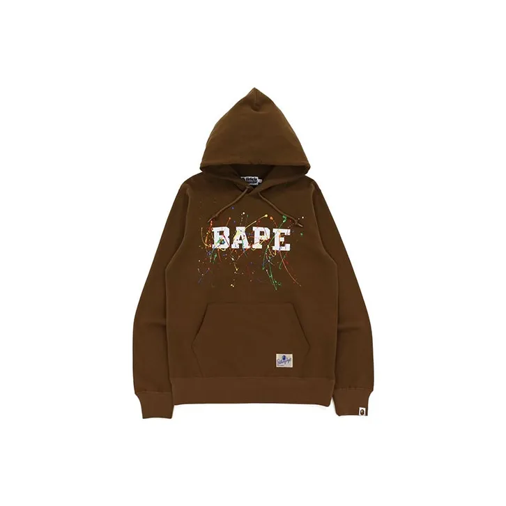Bape Paint Splatter Pullover Hoodie-2