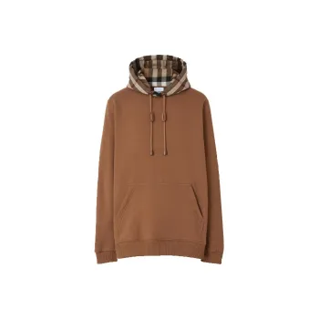 Burberry Check hood Cotton blend Hoodie
