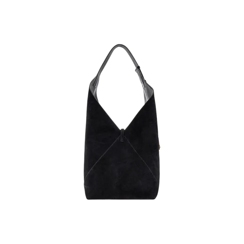 FERRAGAMO Suede Hobo Bag Shoulder Bag Women's Black-2