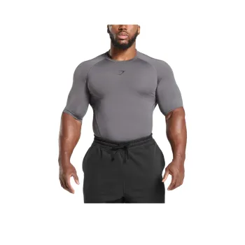 GYMSHARK Element Baselayer T Shirt Men's Dark Gray
