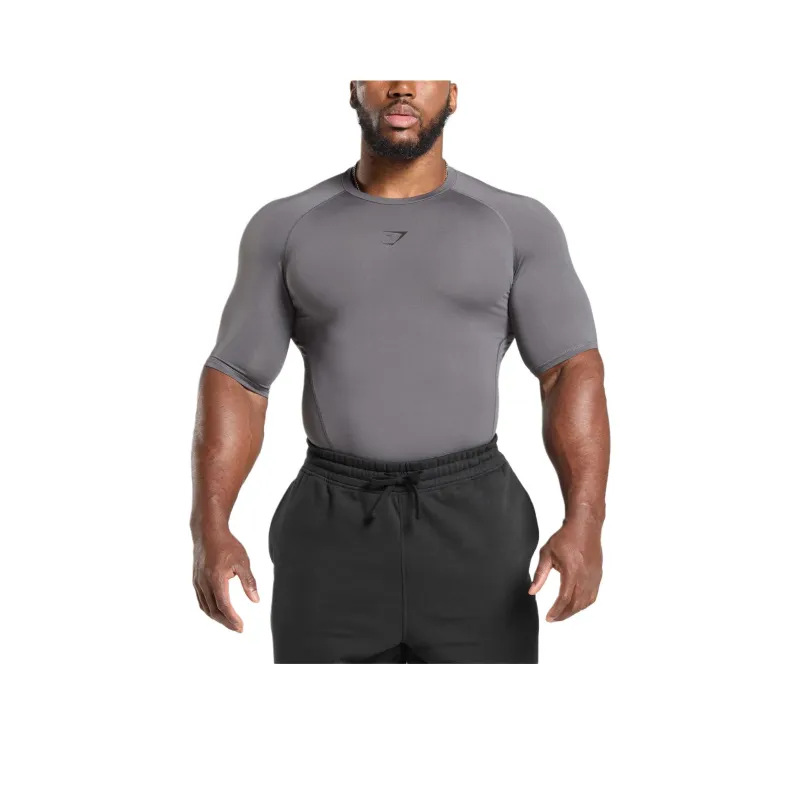 GYMSHARK Element Baselayer T Shirt Men's Dark Gray-0