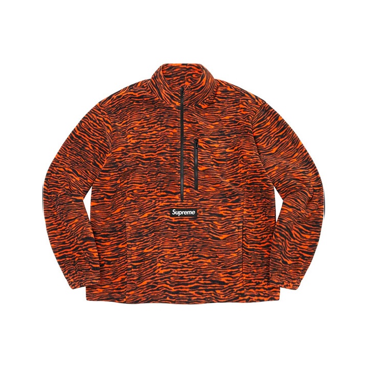 Supreme Polartec Half Zip Pullover FW21 Orange XL - POIZON