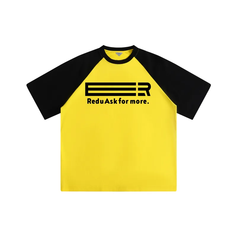 REDU T-Shirt Unisex White & Navy Blue Sleeves-12