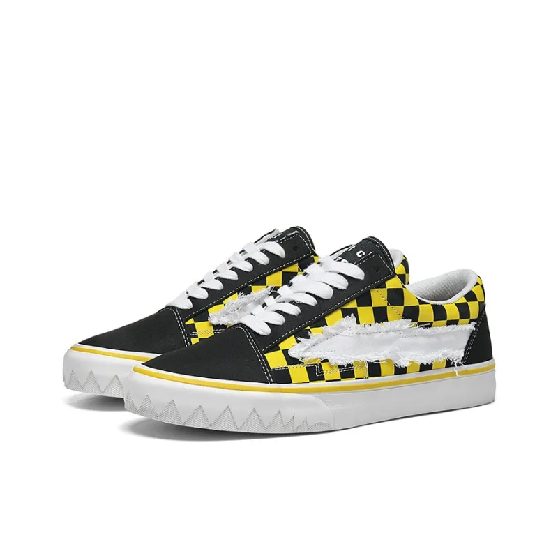 VFTS Canvas Shoes Unisex Black White-7