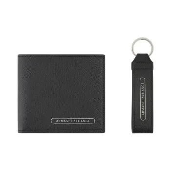 ARMANI EXCHANGEAE Cow Leather Wallet Men's Black