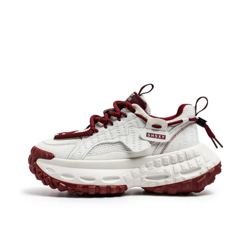 Grumpy Ram Breathable Height Increasing Low Top Chunky Sneakers Men's-0